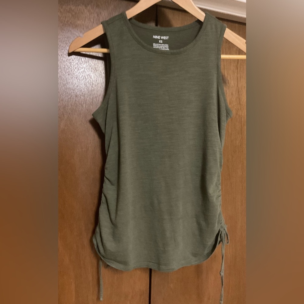 Women's Nine West Ruched Side Tank XS
